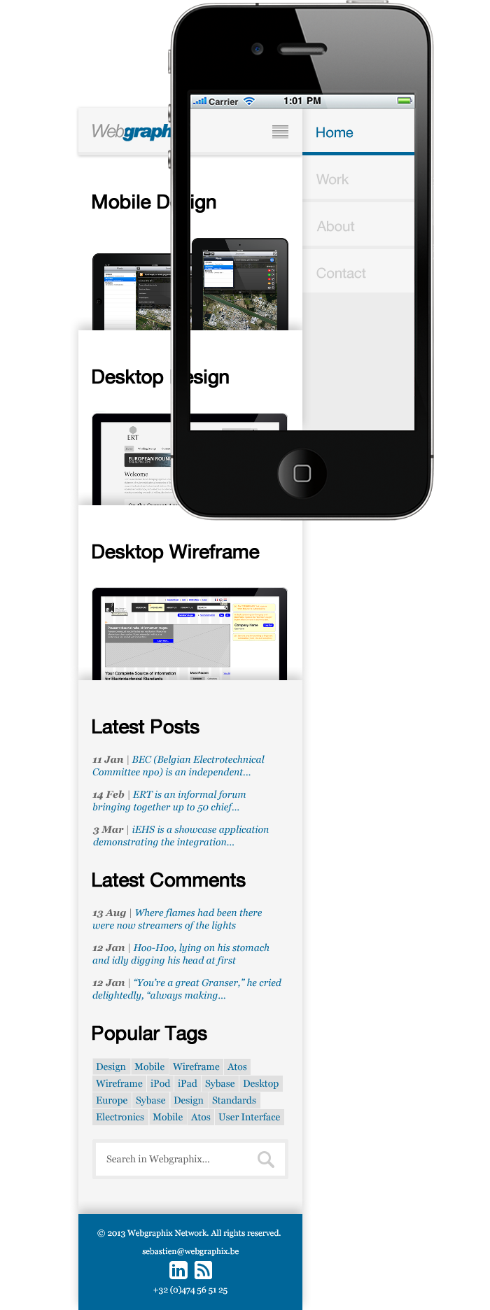 Webgraphix Network - Mobile-First Mockup - Homepage (Portrait)